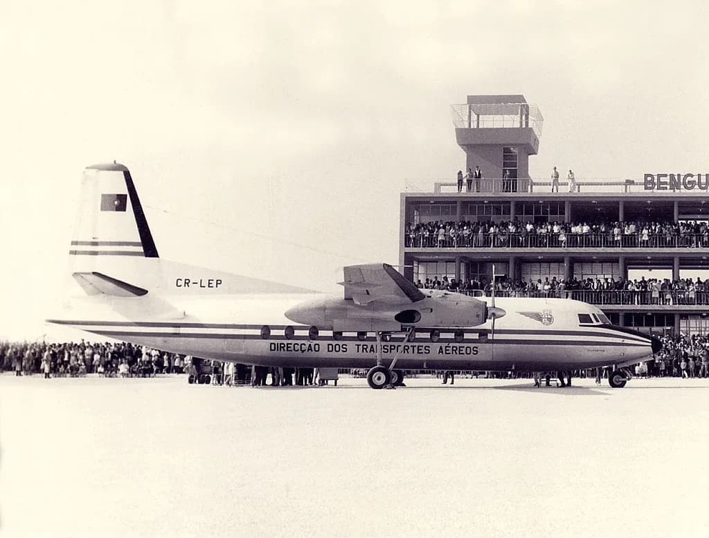 Vue aérienne de l'infrastructure de Benguela Airport