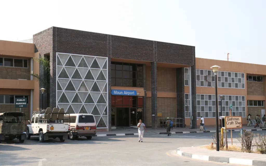 Vue aérienne de l'infrastructure de Maun International Airport