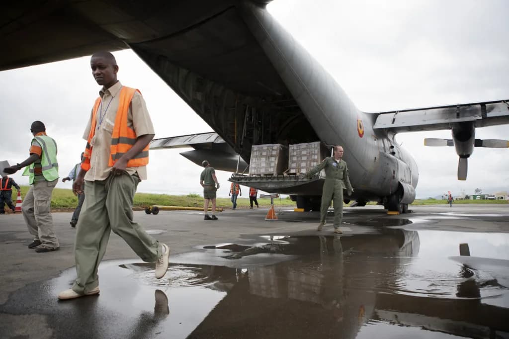 Panorama infrastruktury portu Bunia Airport