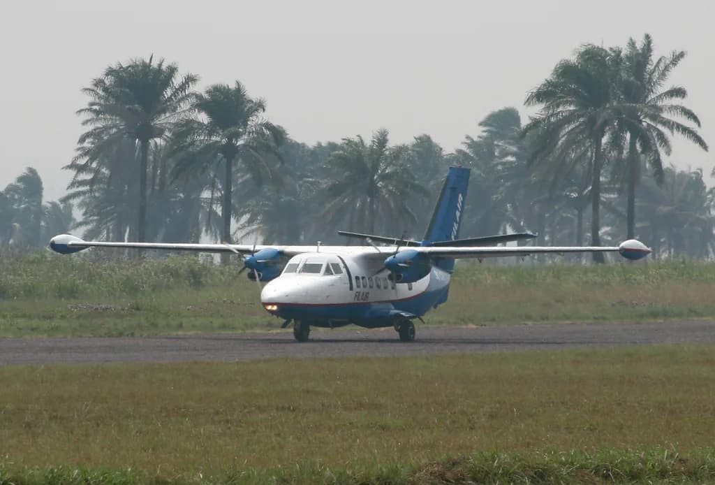 Panorama infrastruktury portu Kikwit Airport