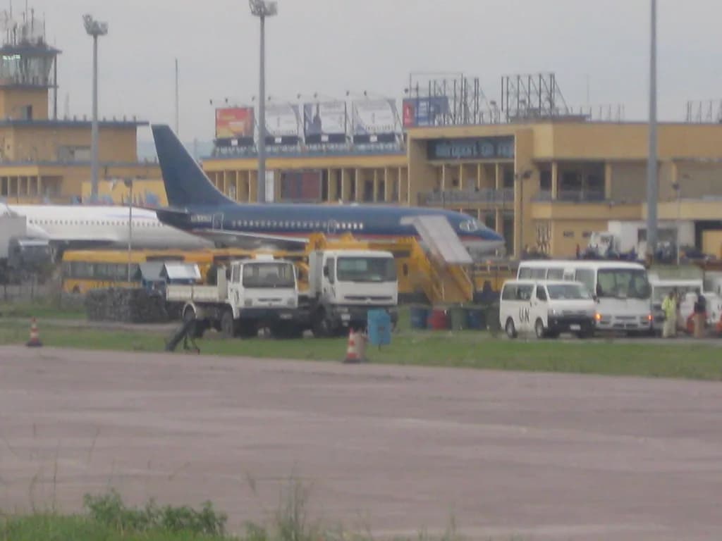 Panorama infrastruktury portu Kindu Airport