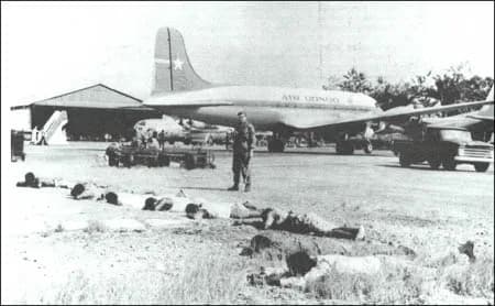 Luftaufnahme der Infrastruktur von Kisangani Simisini Airport