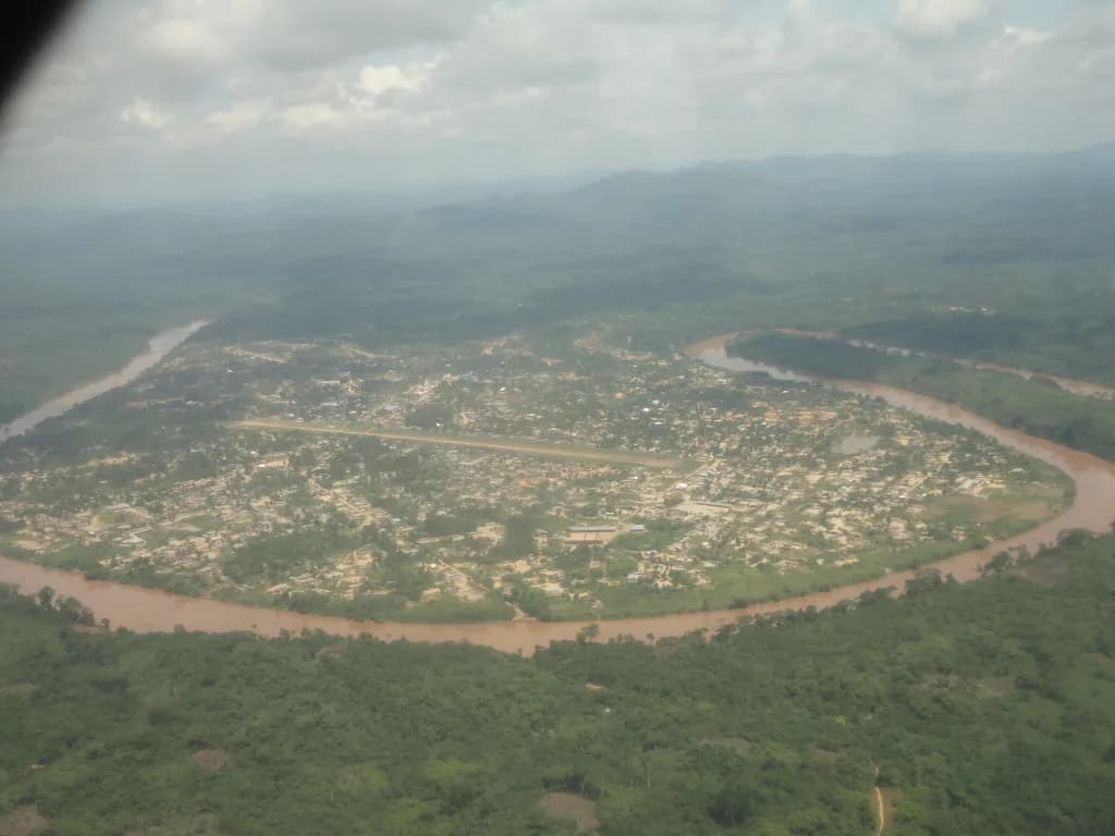 Panorama infrastruktury portu Shabunda Airport