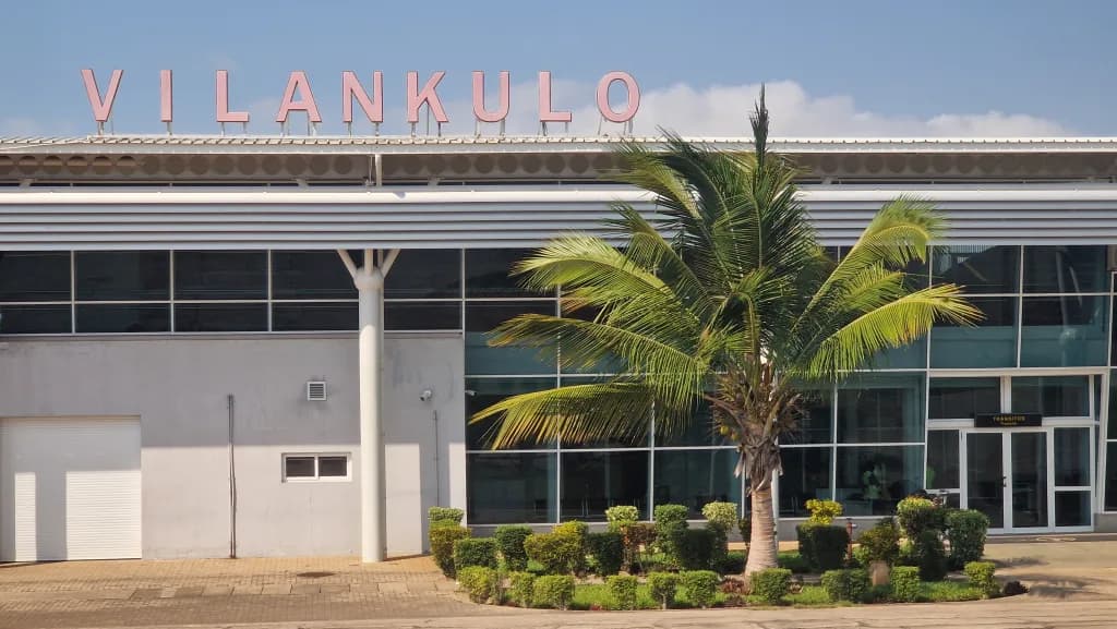 Panorama infrastruktury portu Vilankulo Airport