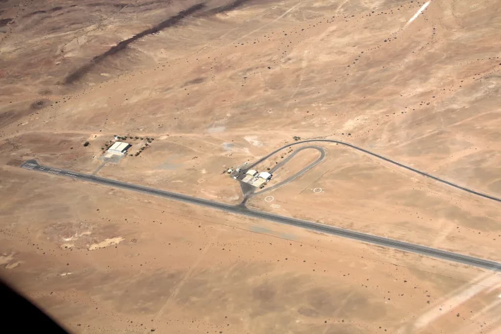 Aerial view of Arandis Airport airport infrastructure