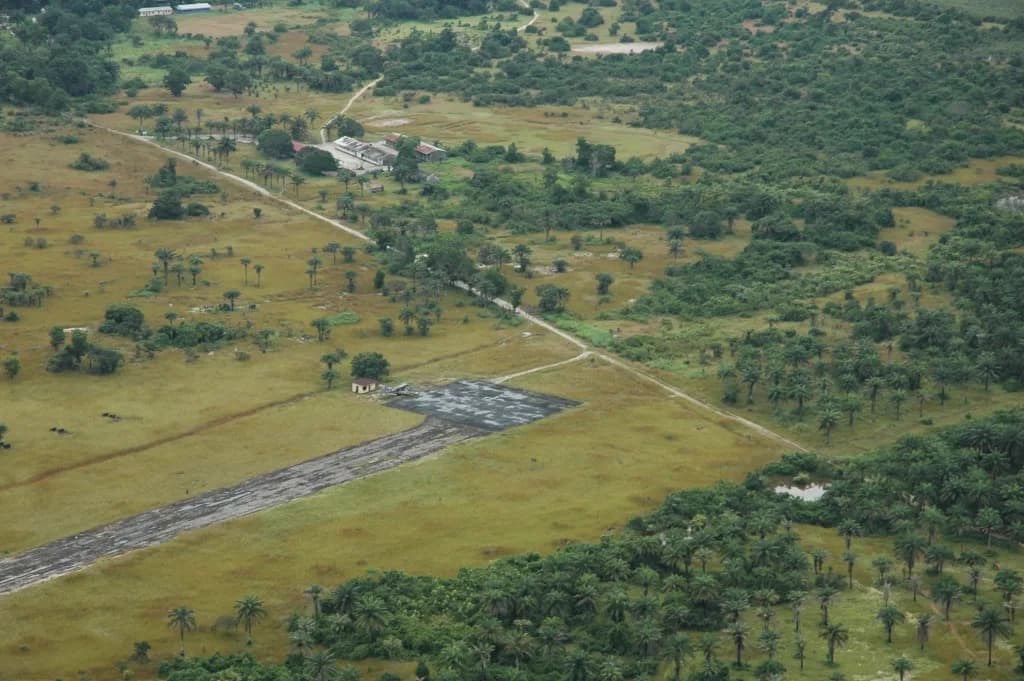 Vue aérienne de l'infrastructure de Sherbro International Airport