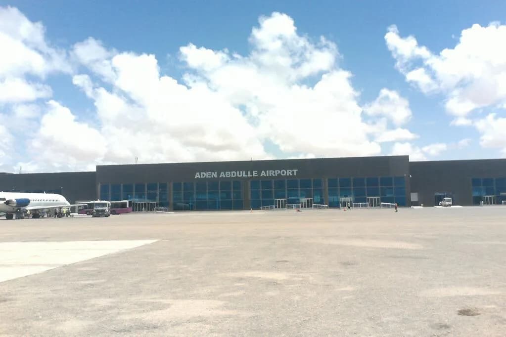 Vue aérienne de l'infrastructure de Aden Adde International Airport
