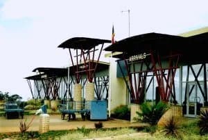 Panorama infrastruktury portu Matsapha International Airport