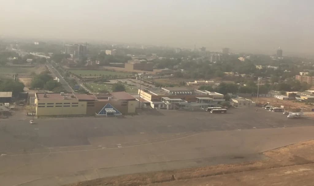 Vue aérienne de l'infrastructure de N'Djamena International Airport