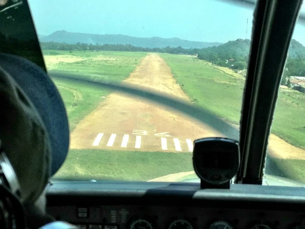 Aerial view of Musoma Airport airport infrastructure