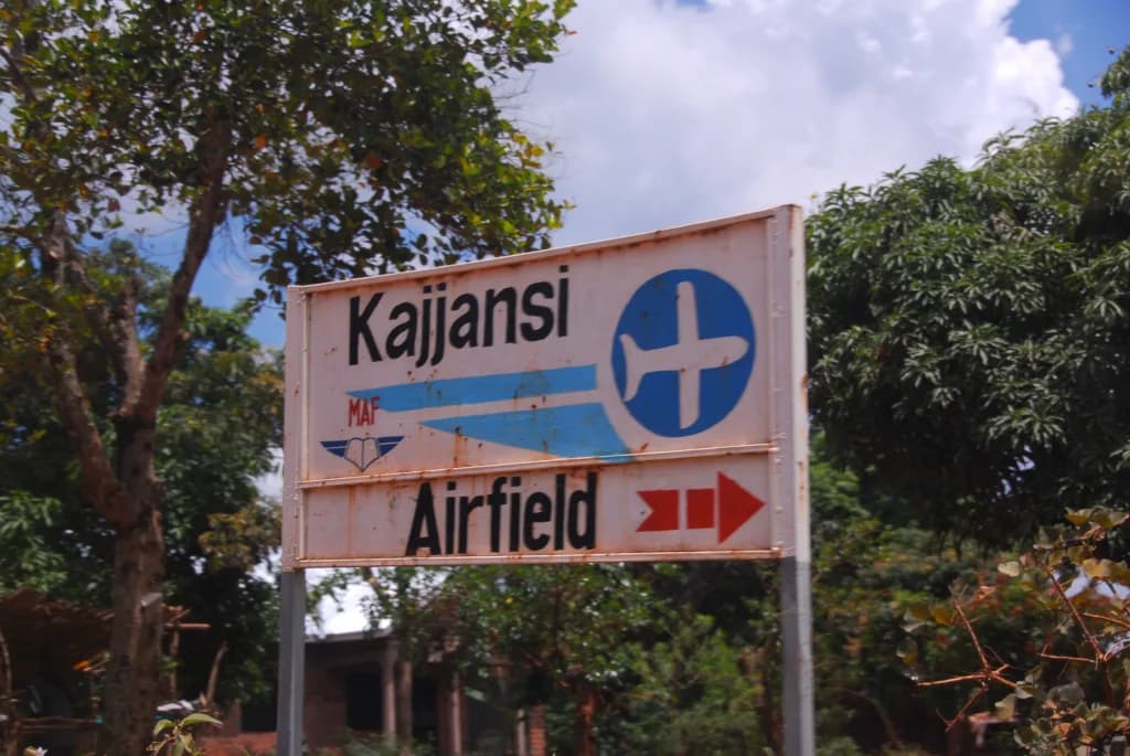 Vue aérienne de l'infrastructure de Kajjansi Airfield