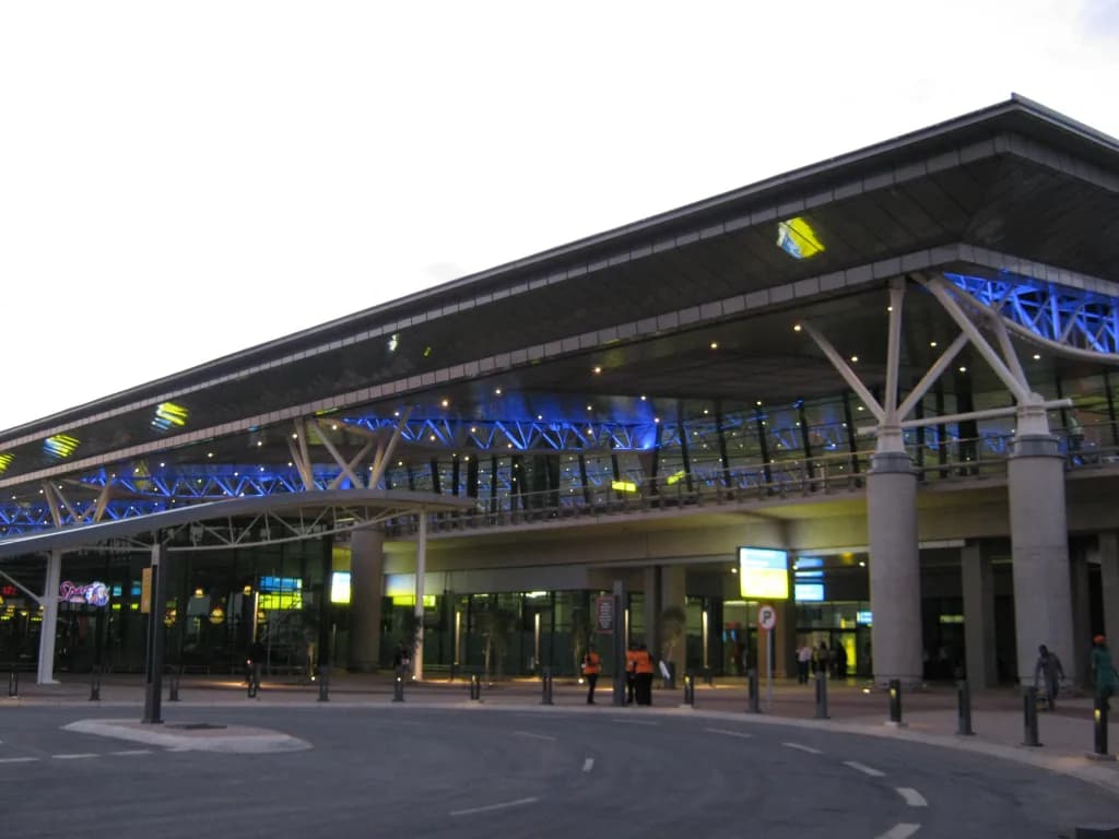 Panorama infrastruktury portu King Shaka International Airport