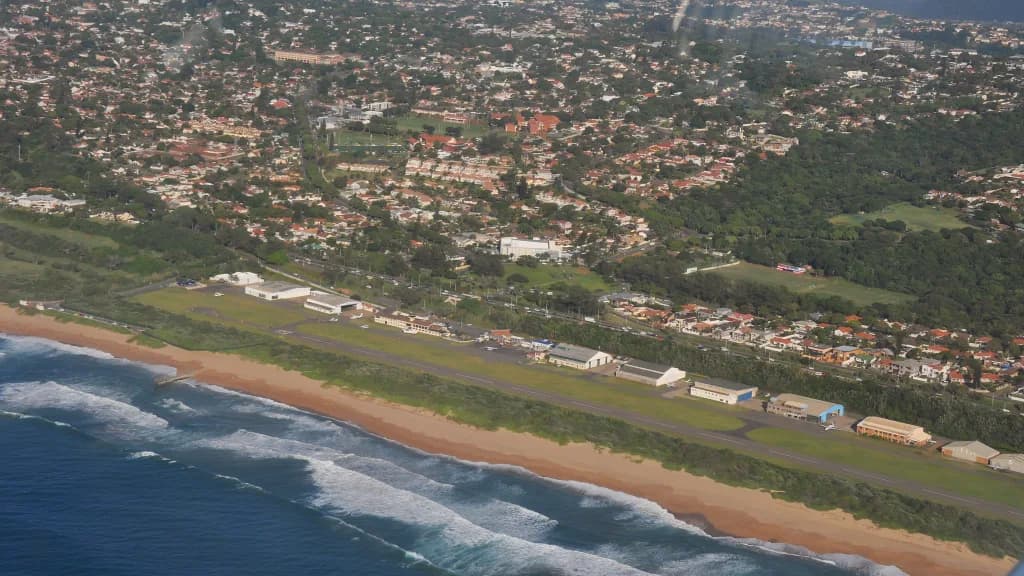Luftaufnahme der Infrastruktur von Virginia Airport
