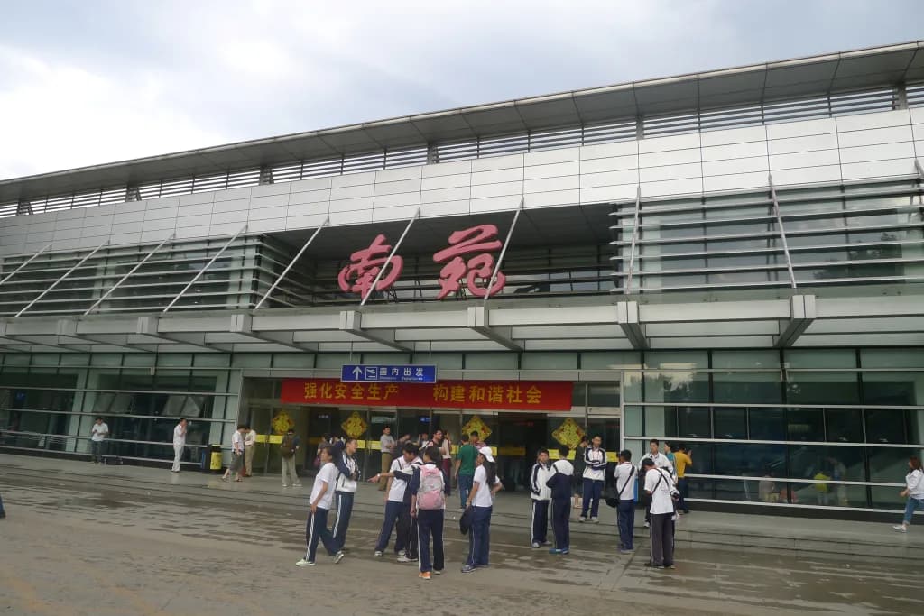Panorama infrastruktury portu Beijing Nanyuan Airport