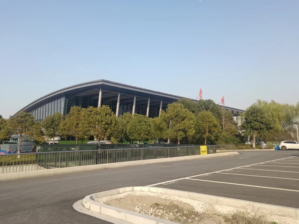 Luftaufnahme der Infrastruktur von Changzhou Benniu International Airport