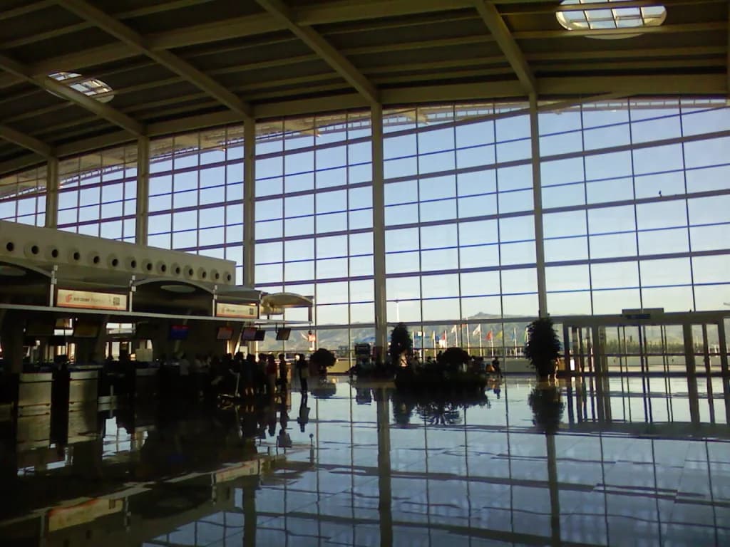 Luftaufnahme der Infrastruktur von Hohhot Baita International Airport