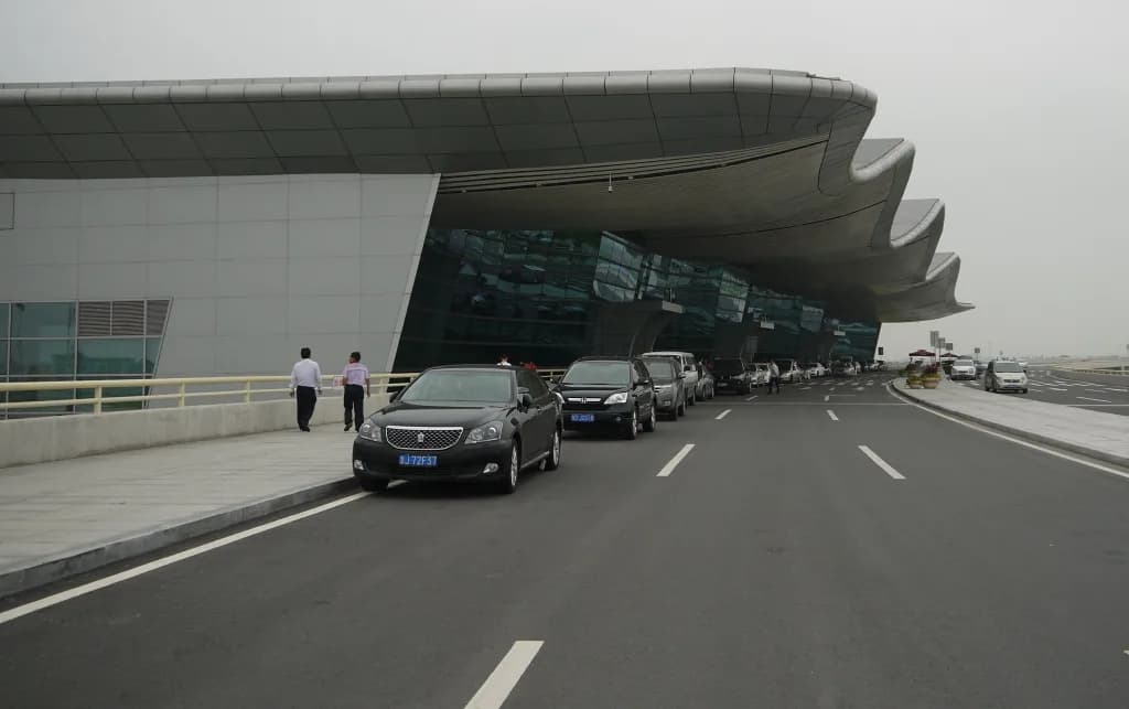 Aerial view of Jieyang Chaoshan International Airport airport infrastructure