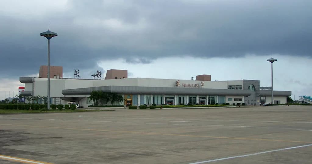 Luftaufnahme der Infrastruktur von Zhanjiang Xintang Airport