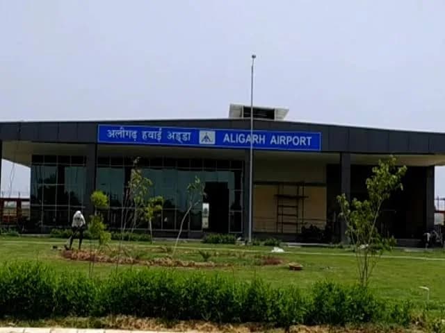 Vue aérienne de l'infrastructure de Aligarh Airport