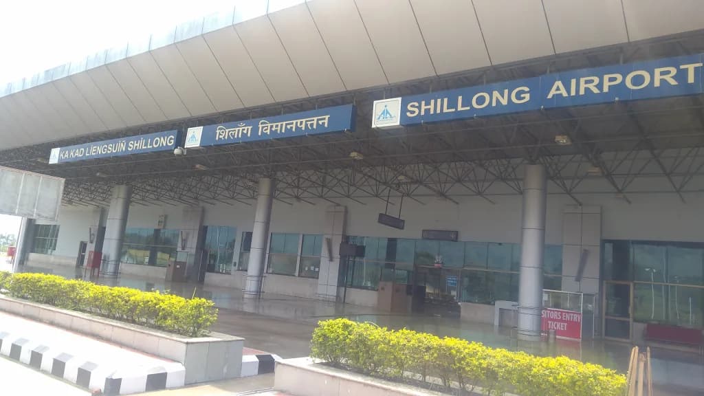Panorama infrastruktury portu Shillong Airport