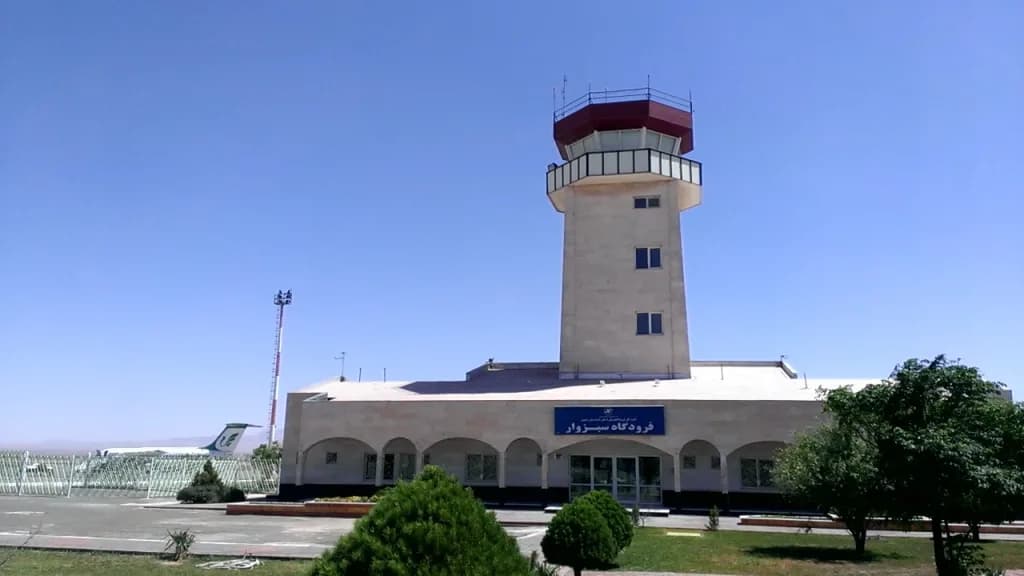 Vue aérienne de l'infrastructure de Sabzevar National Airport