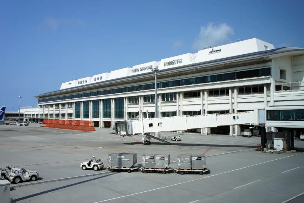 Vue aérienne de l'infrastructure de Naha International Airport