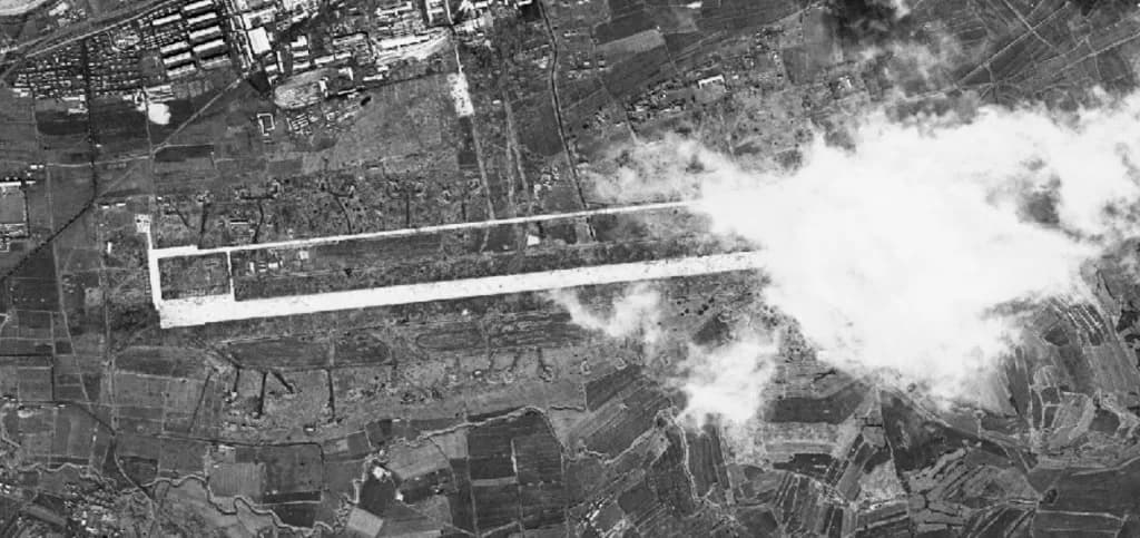 Vue aérienne de l'infrastructure de Mirim Airbase