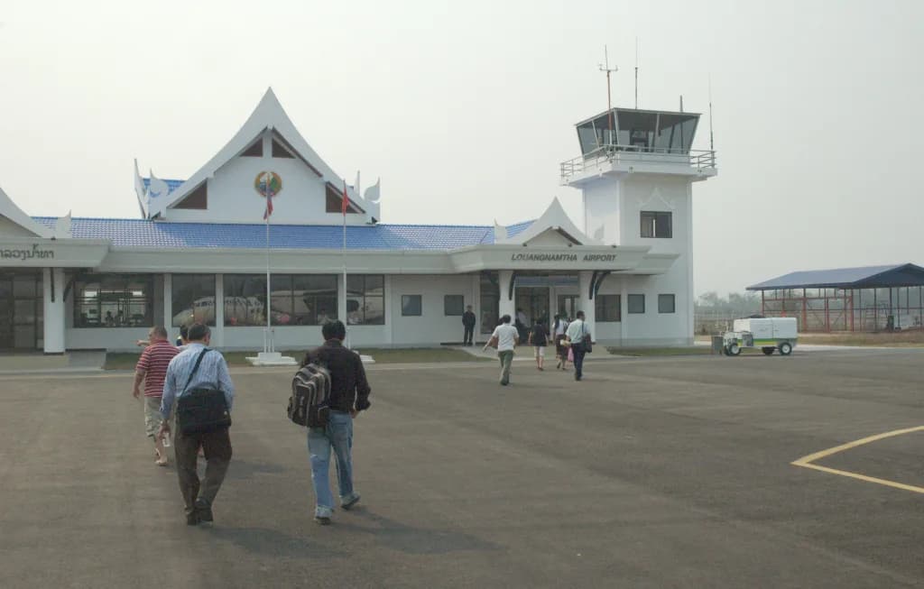 Panorama infrastruktury portu Luang Namtha Airport