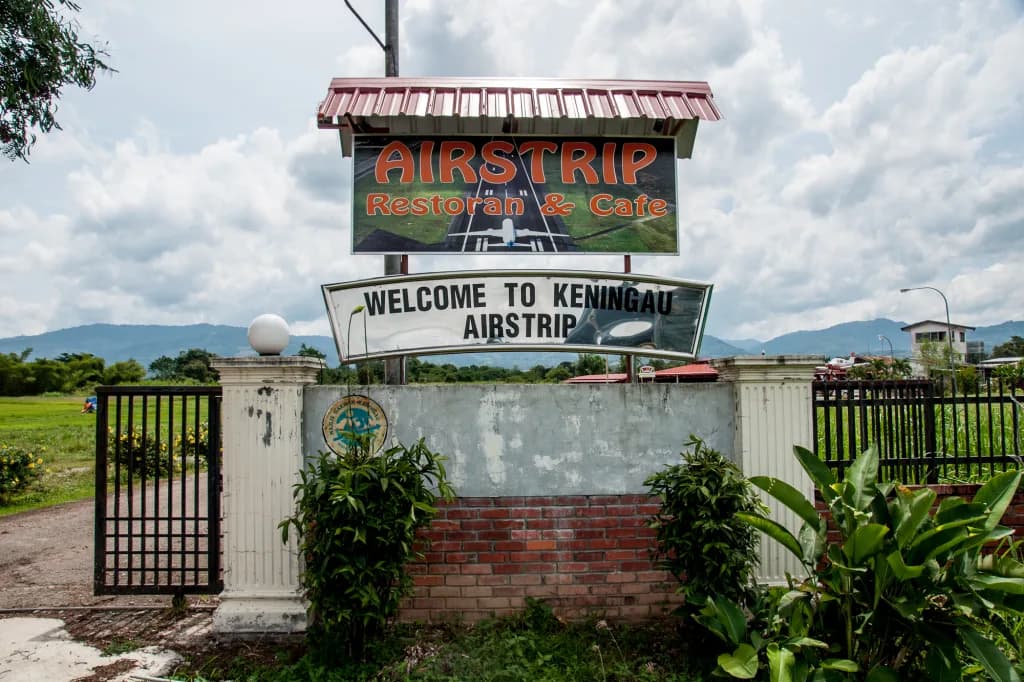 Vue aérienne de l'infrastructure de Keningau Airport