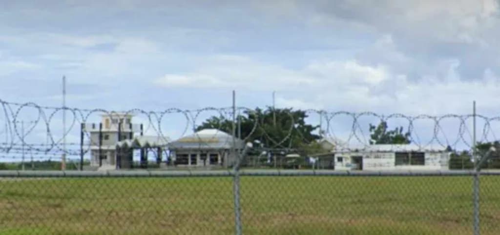 Luftaufnahme der Infrastruktur von Bantayan Airport