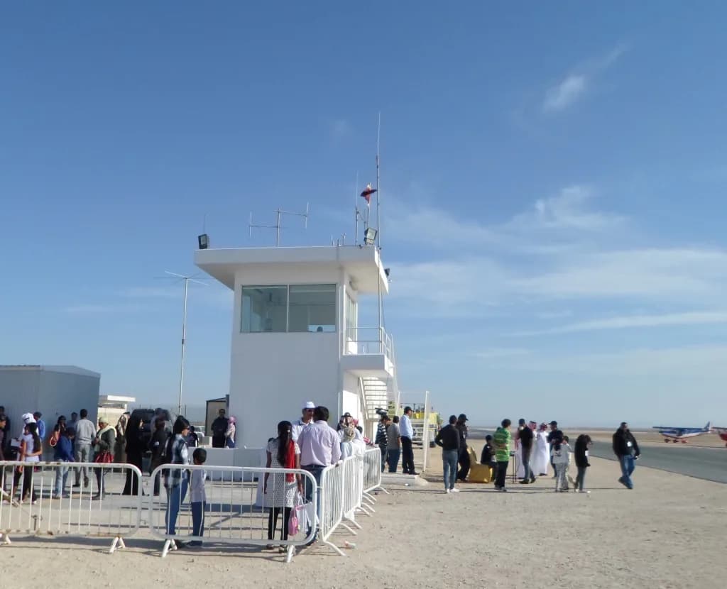 Vue aérienne de l'infrastructure de Al Khawr Airport
