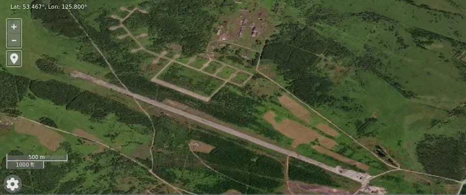 Panorama infrastruktury portu Magdagachi Airport