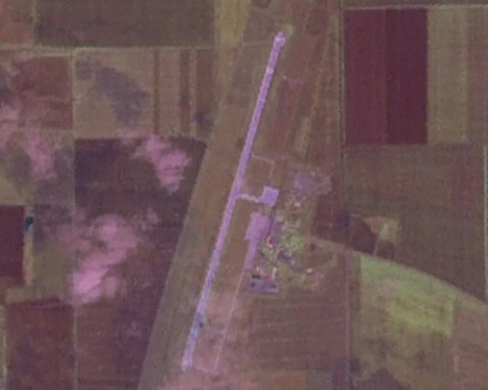 Luftaufnahme der Infrastruktur von Magnitogorsk International Airport