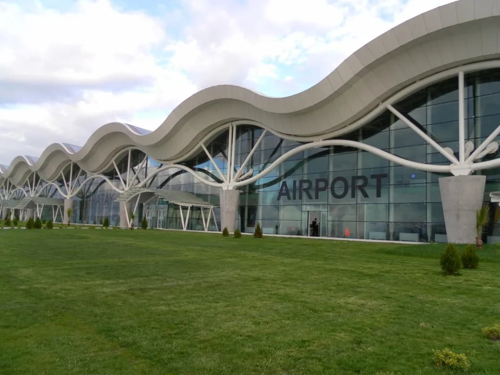 Vue aérienne de l'infrastructure de Hatay Airport