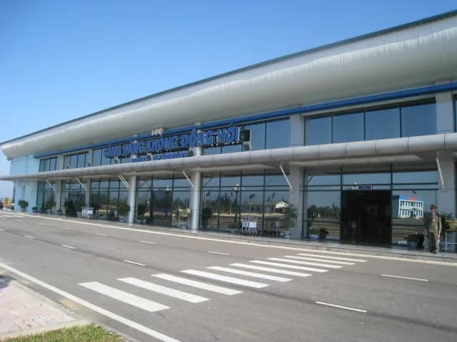 Vue aérienne de l'infrastructure de Dong Hoi Airport