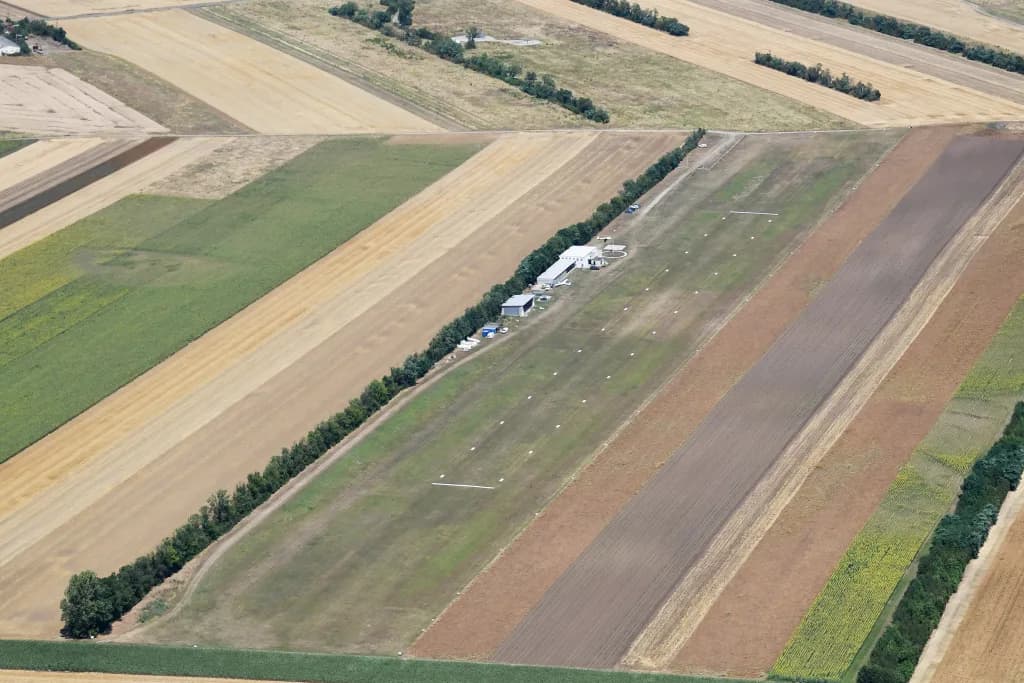 Luftaufnahme der Infrastruktur von Altlichtenwarth Gliderfield