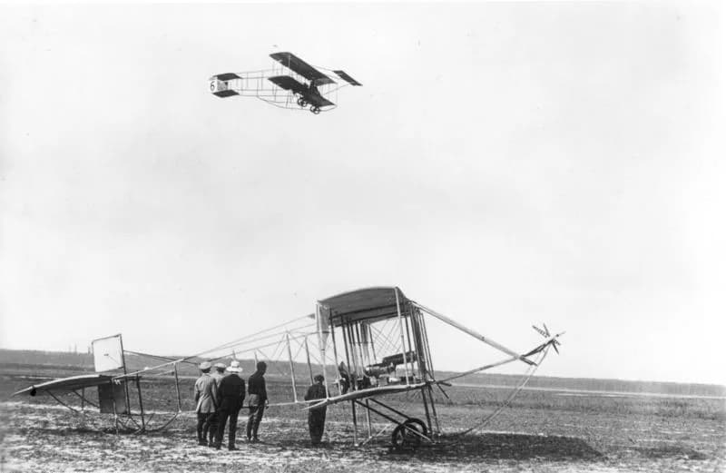 Vue aérienne de l'infrastructure de Johannisthal Airfield