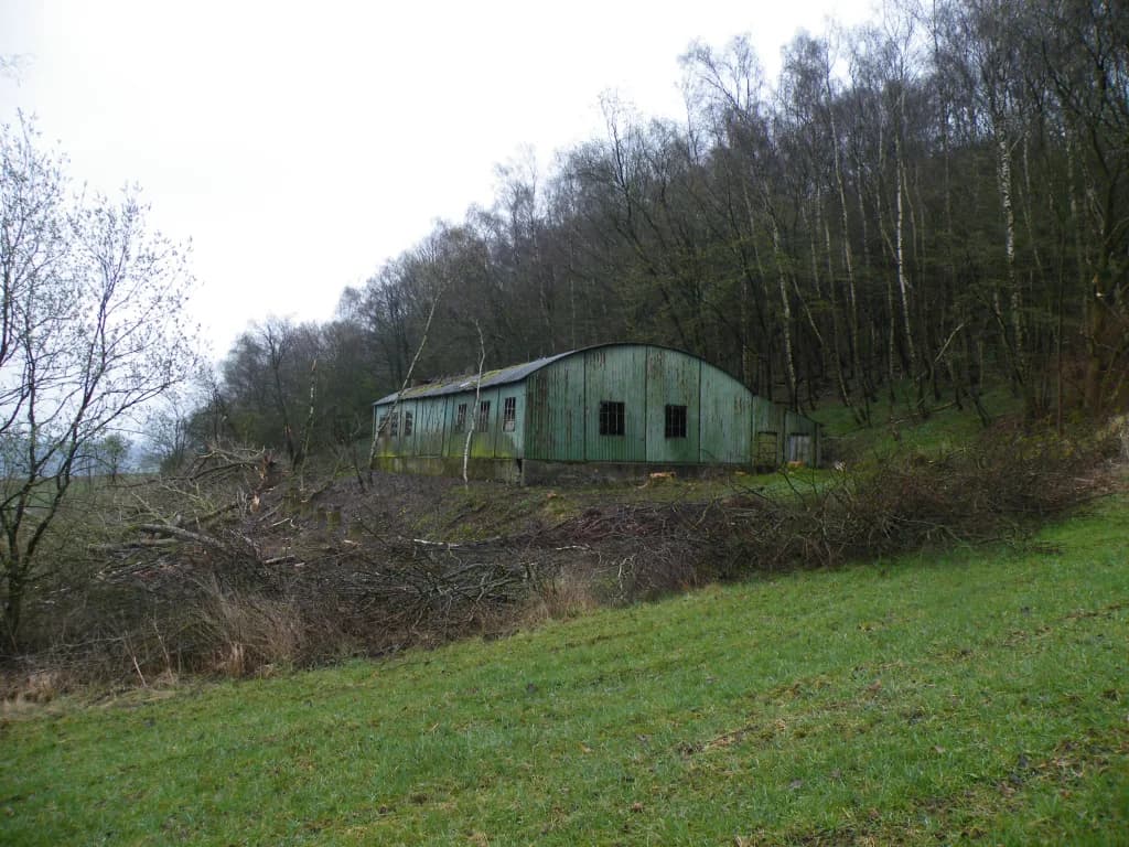 Luftaufnahme der Infrastruktur von Sundern-Seidfeld Airfield