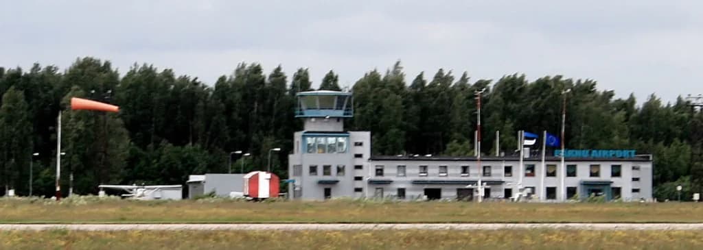 Panorama infrastruktury portu Pärnu Airport