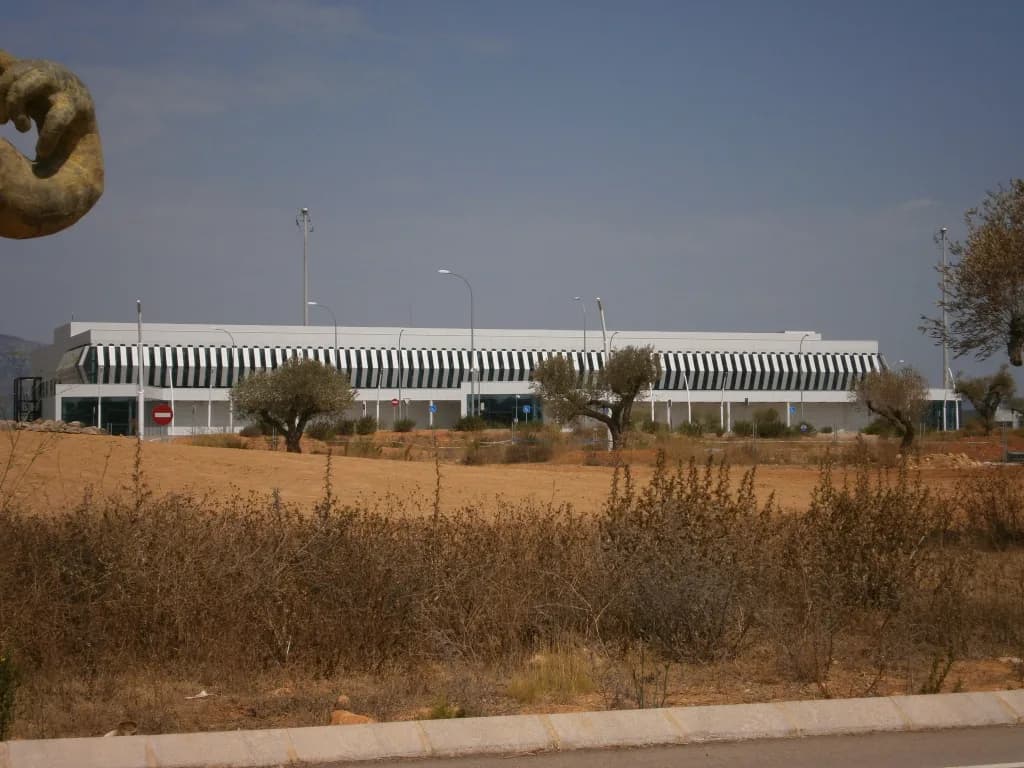 Luftaufnahme der Infrastruktur von Castellón-Costa Azahar Airport