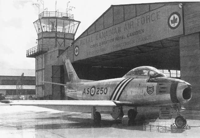 Luftaufnahme der Infrastruktur von Grostenquin Air Base