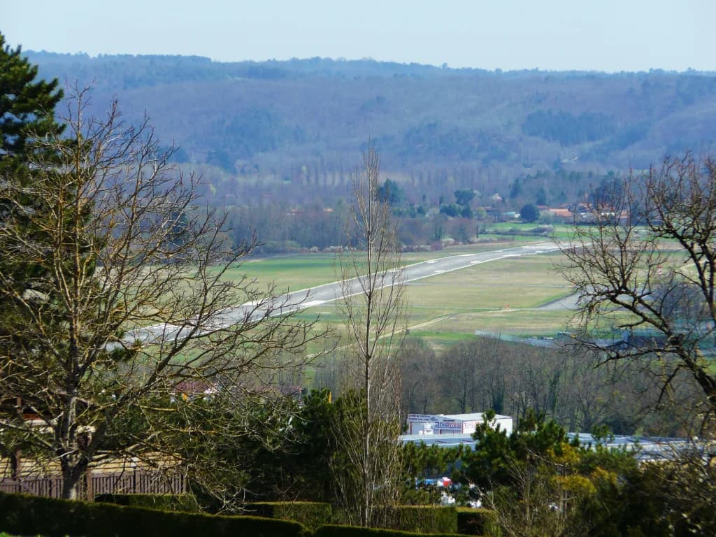 Aerial view of Périgueux-Bassillac Airport airport infrastructure