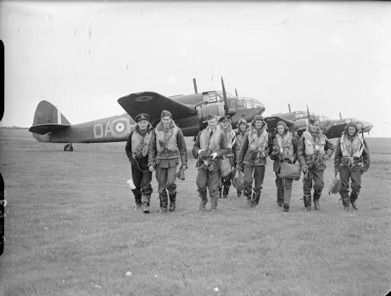 Luftaufnahme der Infrastruktur von North Coates Airfield