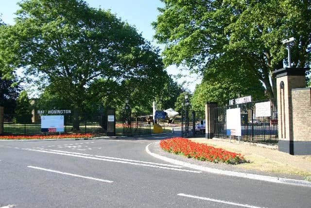 Vue aérienne de l'infrastructure de RAF Honington
