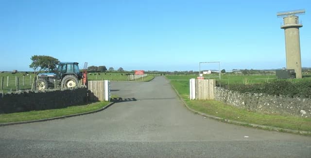 Panorama infrastruktury portu RAF Mona