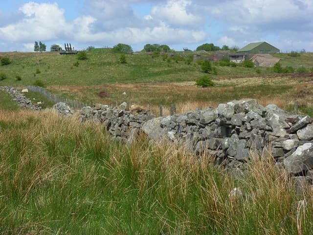 Vue aérienne de l'infrastructure de RAF Spadeadam