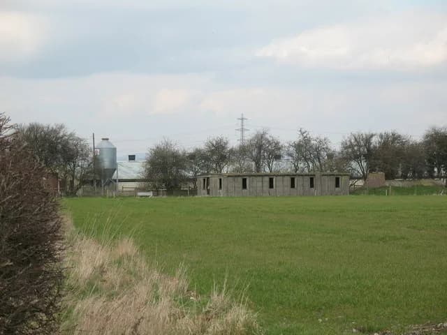 Vue aérienne de l'infrastructure de RAF Tholthorpe