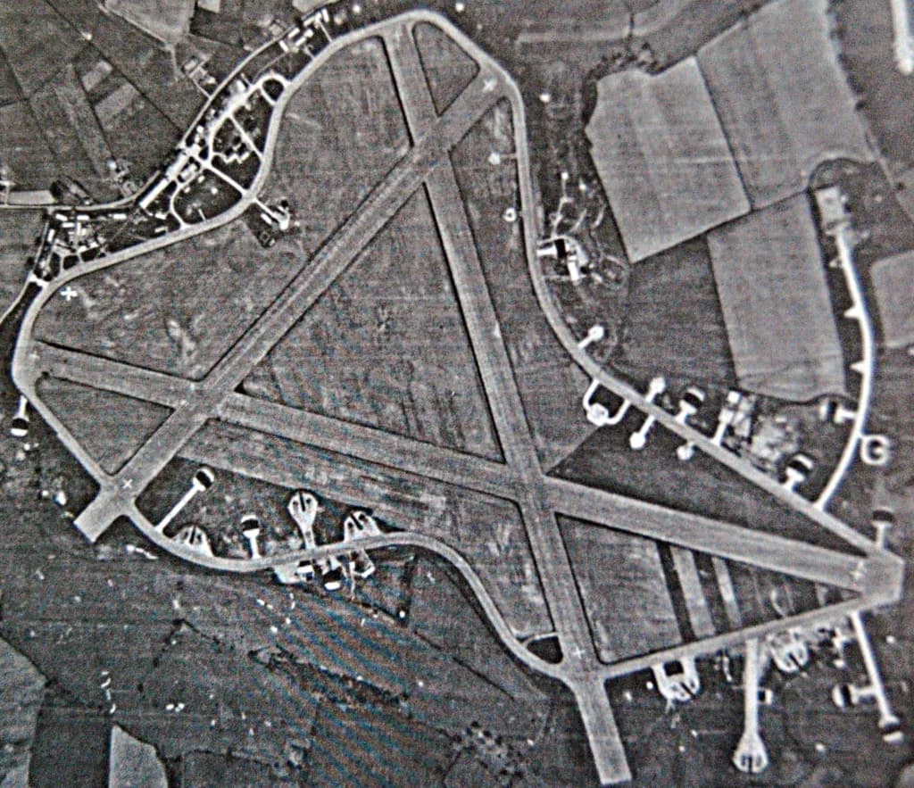 Panorama infrastruktury portu RAF Wrexham