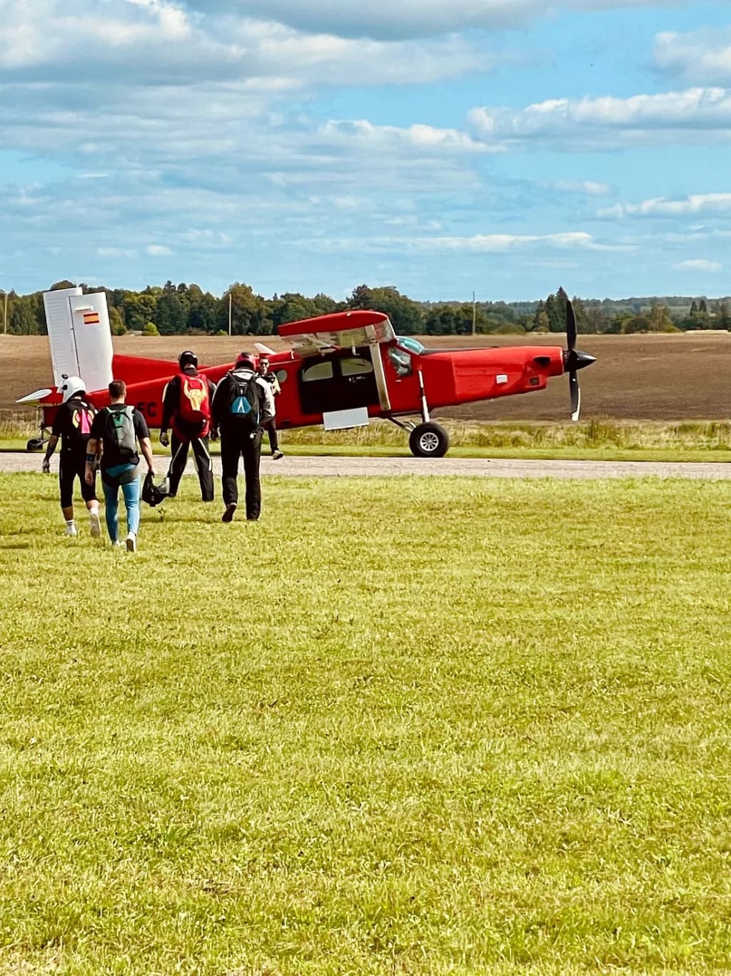 Panorama infrastruktury portu Limbaži Airfield
