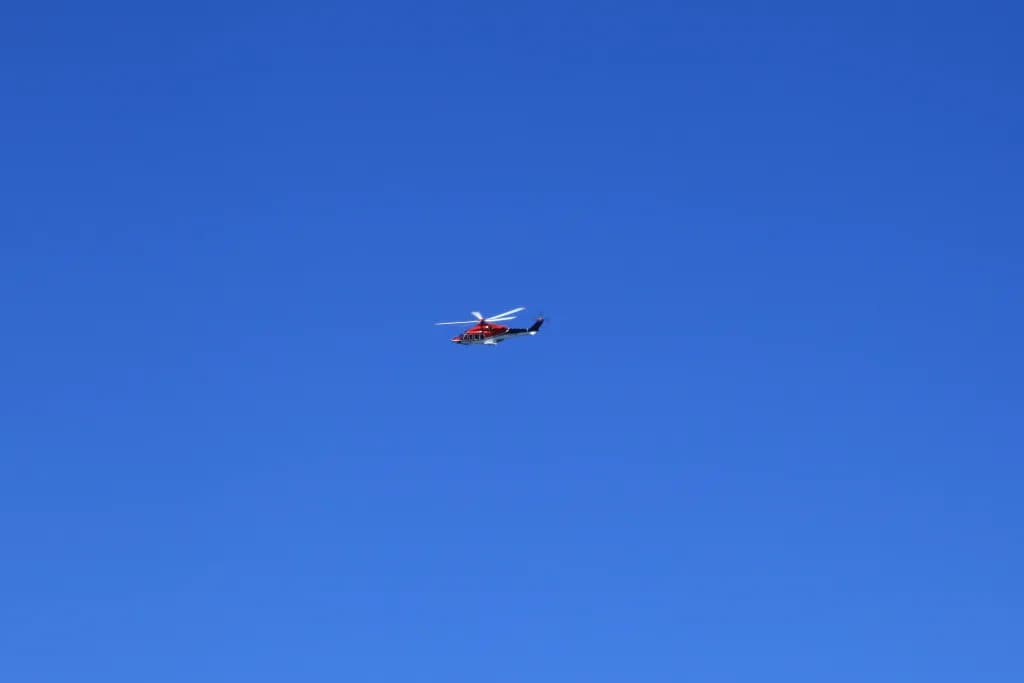 Luftaufnahme der Infrastruktur von Comino Heliport